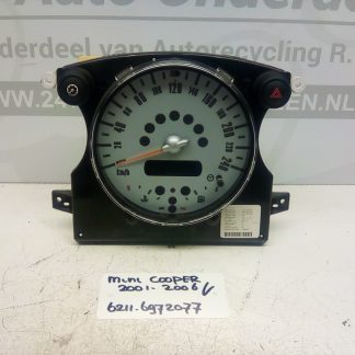 Tellerklok Controle Paneel Mini Cooper R50 R53 2001-2006(6211-6972077)